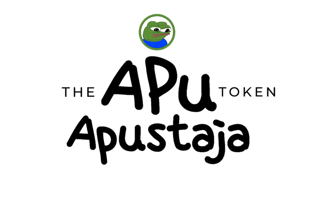$APU Token Logo White